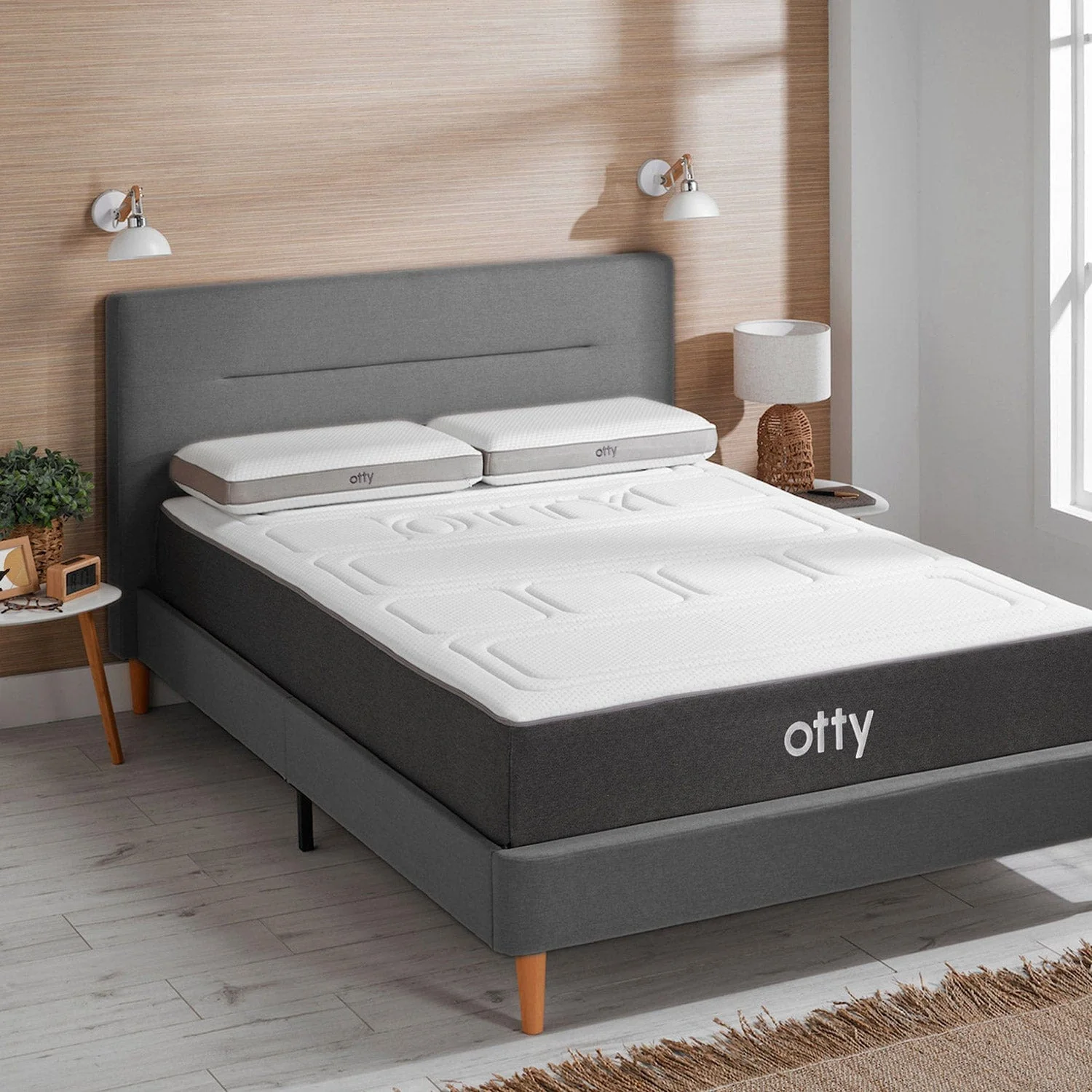 OTTY 1 Box Contemporary Bed Frame - Image 4