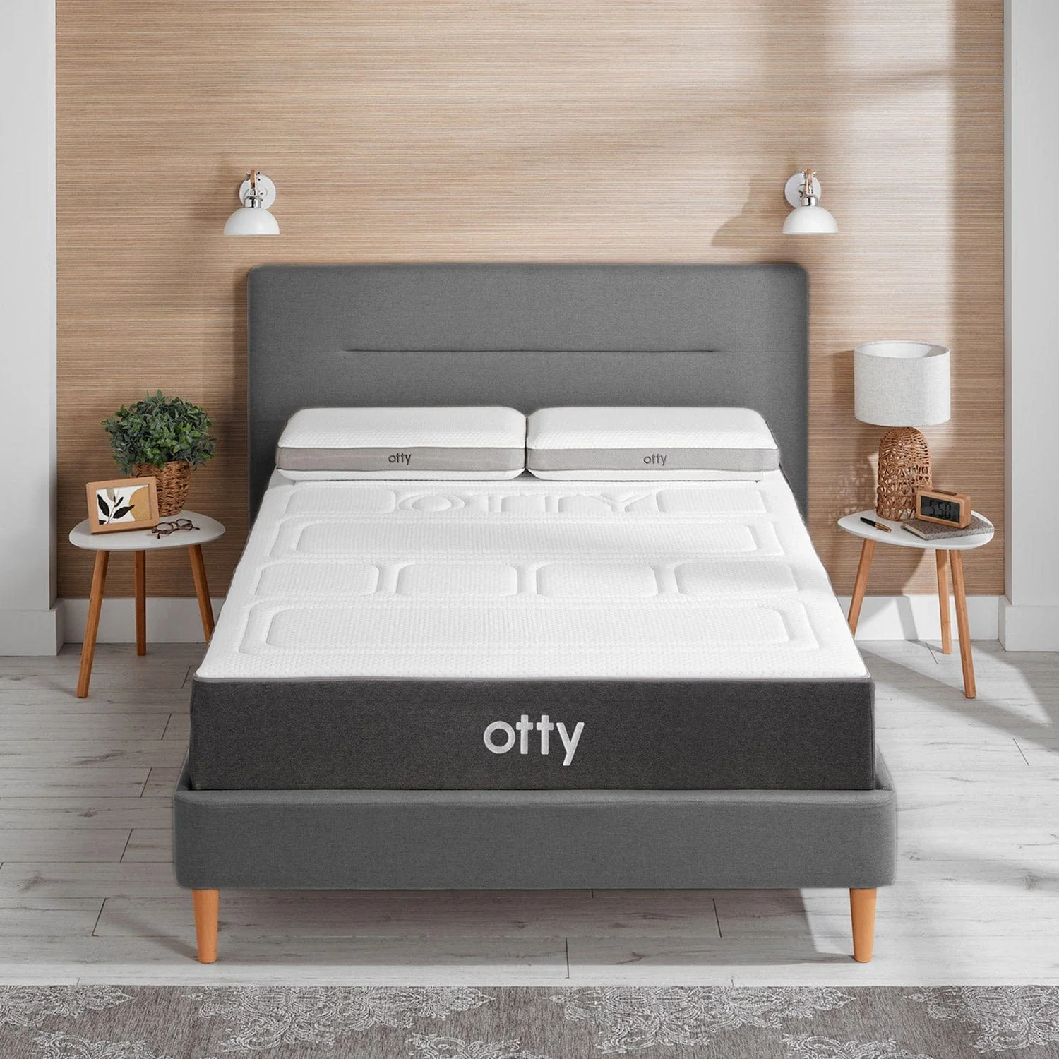 OTTY 1 Box Contemporary Bed Frame - Image 5